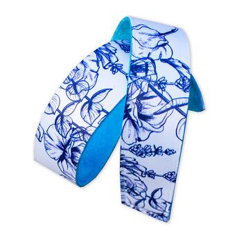 čelenka bjež STYLE INDIGO modrotisk